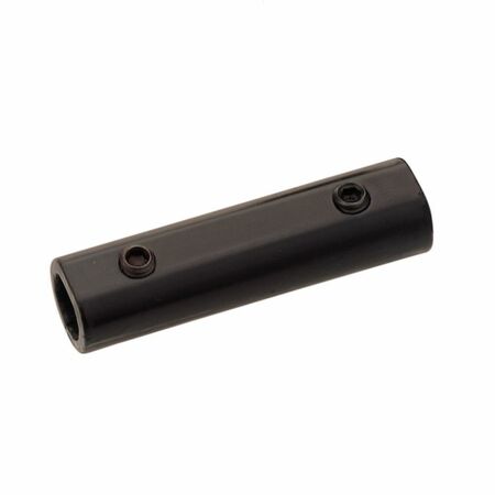 Bussola di raccordo 7575 Oma per aste spagnoletta, lunghezza 60 mm, diametro asta 10 mm, Acciaio finitura Nero