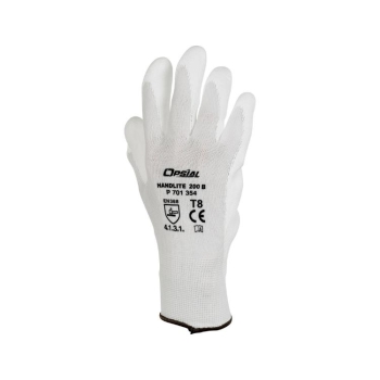 Guanti tecnici Handlite 200B Opsial, con rivestimento in poliuretano, taglia XL 10, colore Bianco