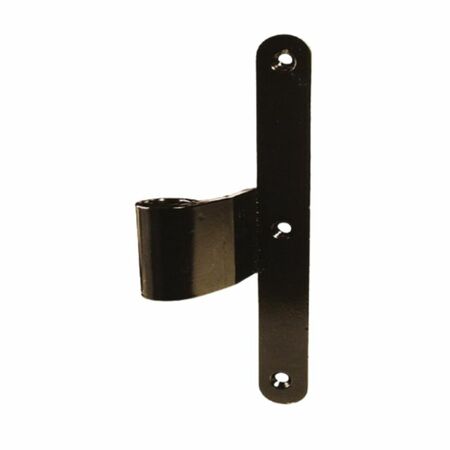 Bandella pollice centrale pesante 371 OM4 per persiane, cardine 12 mm, dimensione 180x20 mm, spessore 4 mm, zanca 42 mm, Acciaio Verniciato Nero