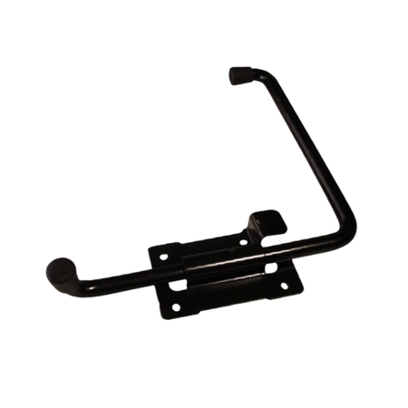 Fermascuro alla piemontese 631 OM4 per scuro esterno anta doppia, destro, diametro 12 mm, braccio 200x200 mm, corsa 120 mm, Acciaio finitura Verniciato Nero