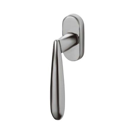 Maniglia martellina Dk Futura Olivari per serramento, lunghezza quadro 7x42 mm, Ottone finitura Cromo Satinato