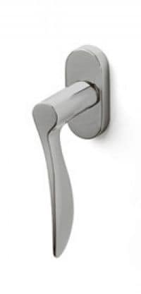 Maniglia per finestra Olivari serie Agata DK ottone cromato opaco