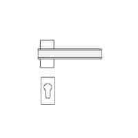 Olivari serie Edge maniglia per porta rosetta bocchetta rettangolare foro yale Ottone BioCromo Lucido + Legno Weng&egrave;