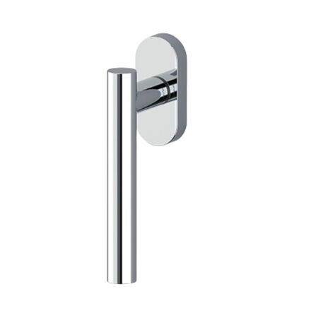 Maniglia martellina Dk Beijing Olivari per serramento, lunghezza quadro 7x42 mm, Ottone finitura Cromo Lucido