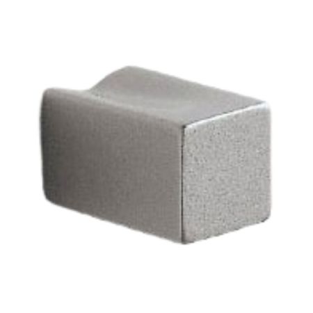 Pomolo PO459 Pamar per mobile, dimensioni 10x10 mm, sporgenza 18 mm, Zama finitura Alluminio Opaco