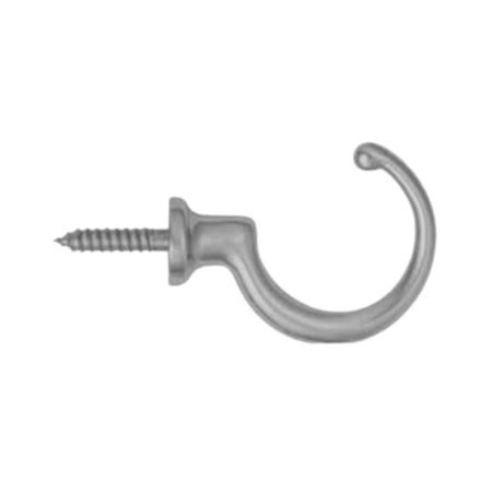 Gancio 1505-50 Porro per appenderia, dimensione 51x38 mm, Ottone finitura Nickel Satinato