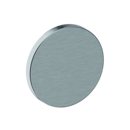 Coppia bocchette tonde T01 KO Reguitti per porta, cieche, dimensioni 50x5 mm, Acciaio finitura Inox Satinato 304
