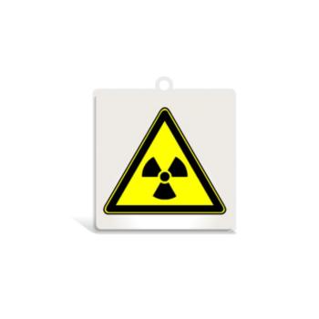 Pericolo  materiale radioattivo o radiazioni Pittogrammi in PVC 10 x 10cm