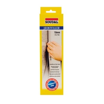 Kit Fondo Giunto Joint Filler Soudal per riempimento di fessure, diametro 10 mm, lunghezza 1 mt per 3 stringhe, finitura Grigio