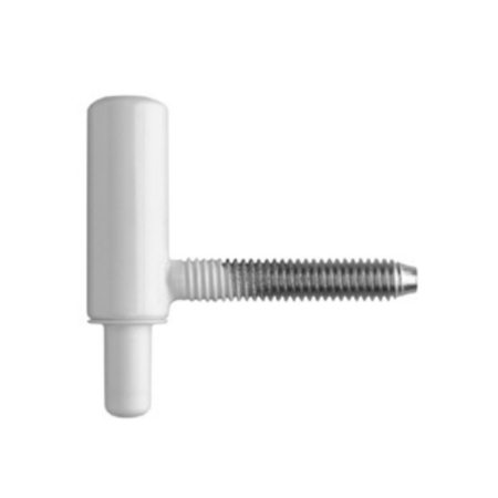 Cerniera 169-13 SFS Intec per serramento in PVC, parte maschio, diametro 13 mm, Acciaio finitura Bianco RAL 9016
