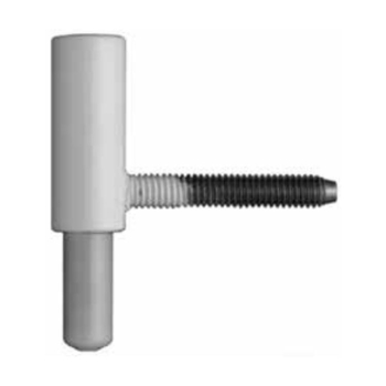 Cerniera 169-15 SFS Intec per serramento in PVC, parte Maschio, diametro 15 mm, finitura Bianco