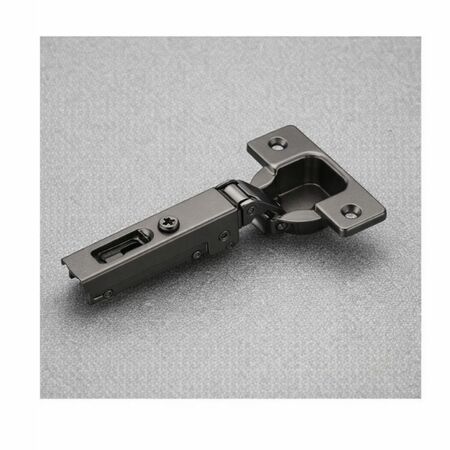 Cerniera Salice C2A6A66 con molla di chiusura, 110&deg; battuta con sormonto, fondello da avvitare, finitura Titanio