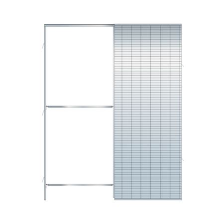 Controtelaio Doortech Scrigno per porta scorrevole a scomparsa, modello per Intonaco, 1 anta, misura 600x2000x105 mm, portata 100 Kg