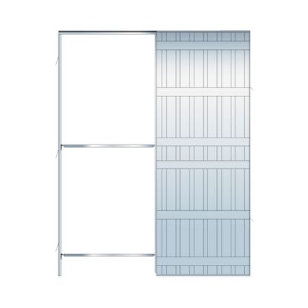 Controtelaio Doortech Scrigno per porta scorrevole a scomparsa, modello per Cartongesso, 1 anta, misura 700x2100x100 mm, portata 100 Kg