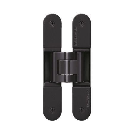 Cerniera invisibile Tectus TE 340 3D Simonswork per porte a filo, portata 80 Kg, Acciaio e Alluminio finitura Rustic Umber SW156