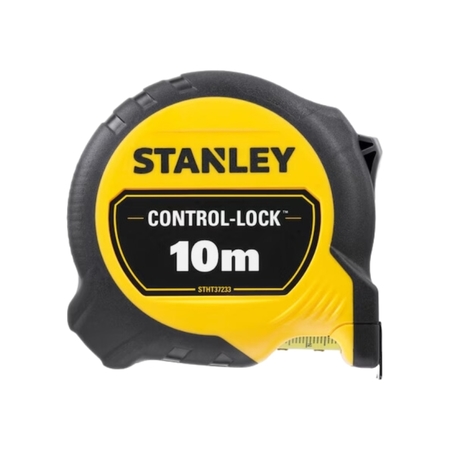 Flessometro Control-Lock Stanley, con pulsante di bloccaggio, ergonomico, larghezza lama 25 mm, lunghezza 10000 mm