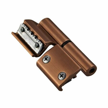 Cerniera a 2 ali Morsa+ Savio 1121.81, per profilo R40, portata 80-90 Kg, finitura Bronzo Anodizzato