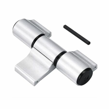 Cerniera registrabile a 3 ali Mechanica Savio 1145.3/79, interasse 79 mm, portata 120-140 Kg, finitura Argento Anodizzato