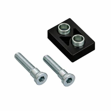 Gradino Savio 1145.702, per cerniera Mechanica, spessore 7 mm, finitura Nero Anodizzato