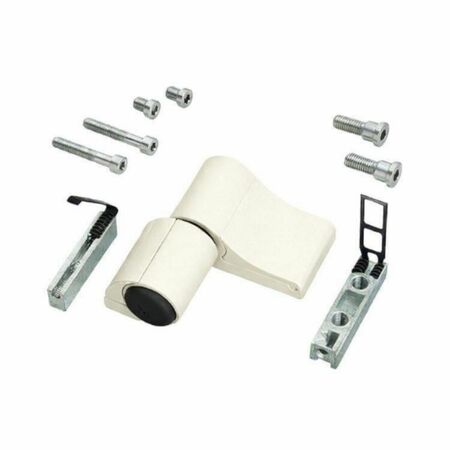 Cerniera registrabile 2 ali Mechanica Savio 1145/53, ala maschio ridotta, interasse 53 mm, portata 80-100 Kg, finitura Avorio