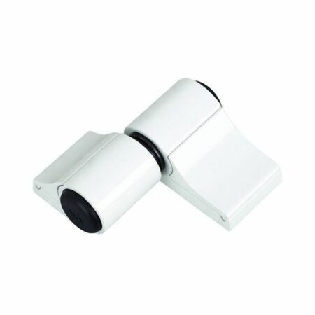 Cerniera registrabile a 2 ali Mechanica Savio 1145/60, interasse 60 mm, portata 160-180 Kg, finitura Bianco