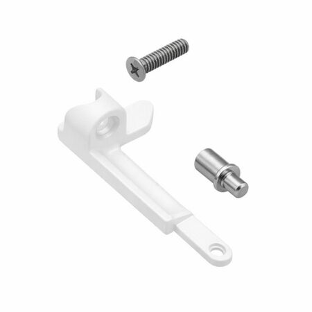 Kit Rinforzo Ribanta 5 Savio 3200.708L, per cerniera 3200.709, portata 140 Kg, Sinistro, finitura Bianco