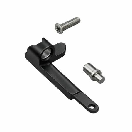 Kit Rinforzo Ribanta 5 Savio 3200.708L, per cerniera 3200.709, Sinistro, portata 140 Kg, finitura Nero Gloss