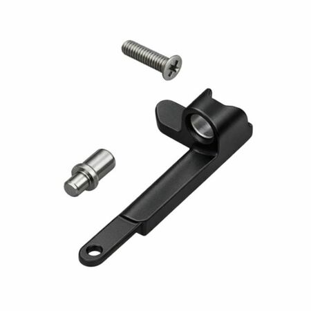Kit Rinforzo Ribanta 5 Savio 3200.708R, per cerniera 3200.709, Destro, portata 140 Kg, finitura Nero Gloss