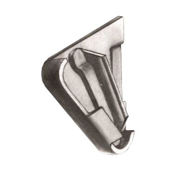 Cerniera a compasso da saldare Cipro Savio 451/85 per vasistas con battuta da 3-4-5 mm, altezza 85 mm, finitura Acciaio Lucido