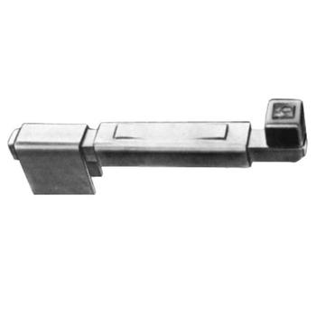 Catenaccio da saldare Quadrello Savio 460, per cancello, lunghezza 130 mm, corsa 40 mm, finitura Zincato