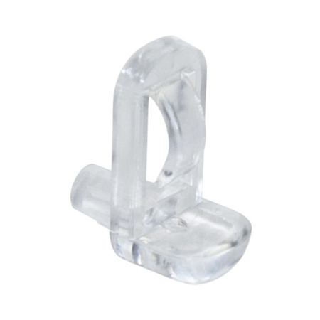 Reggipiano a vista 81540 Emuca per ripiani in vetro, foro diametro 5x7 mm, dimensione esterna 10x20 mm, sporgenza 10 mm, Plastica finitura Neutra