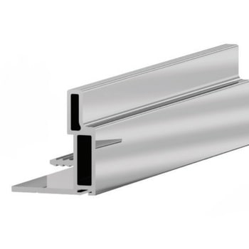 Profilo maniglia 2202 Terno per ante scorrevoli da spessore 18-19 mm, altezza 2800 mm, materiale Alluminio Argento Spazzolato