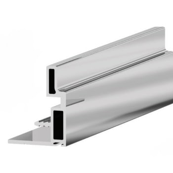 Profilo maniglia 2212 Terno per ante scorrevoli da spessore 22-23 mm, altezza 2800 mm, materiale Alluminio Argento Spazzolato