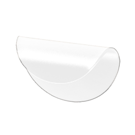 Maniglia MB09172 Confalonieri per mobile, senza viti, dimensioni 35,4x55x23 mm, Acciaio finitura Bianco Opaco