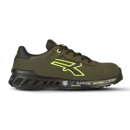 Scarpa antinfortunistica U Power Ryan bassa, linea Red Leve, classe protezione S3, tomaia in microfiber effetto nabuk, numero 44