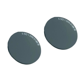 Lenti inattiniche Lux-Lens Sacit per occhiali da saldatura, diametro 50 mm, spessore 3 mm, in Vetro Din 5, colore Verde