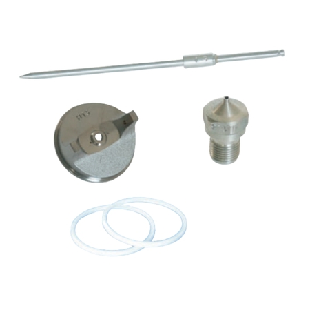 Kit di ricambio ADC Walmec per aerografo UR-S Plus, con ugello diametro 2,5 mm, ago e cappello