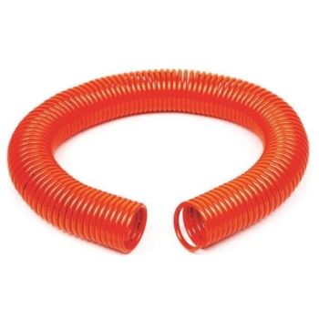 Tubo spiralato Nylon 6 Walmec per aria compressa, pressione 25 bar, diametri 6-8 mm, lunghezza 15 mt, Plastificato