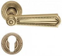 Valli & Valli serie H 123 Luigi XVI Maniglia per porta interna rosetta bocchetta foro per cilindro Oro lucido
