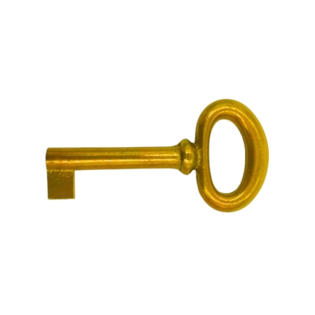 Chiave C117 Valli e Valli per serratura da mobile, larghezza testa 31 mm, Ottone finitura Lucido