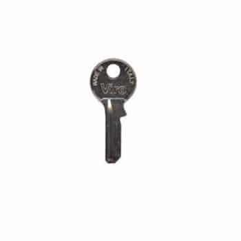 Chiave grezza 027 Viro, Top Security destra, lunghezza 47,45 mm, larghezza 8,6 mm, 4-5 pistoncini