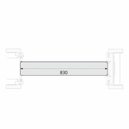 Pannello modello Sofi Door-Xe per porta scorrevole, dimensione 800x2100 mm, Laminatino TSS finitura Bianco Opaco
