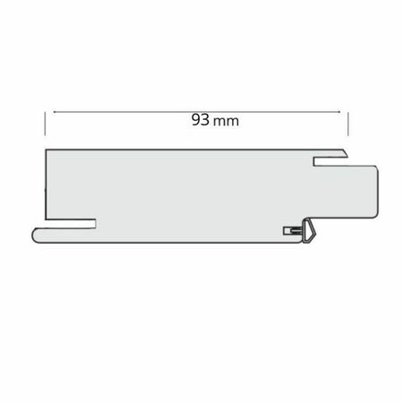 Traverso superiore Sofi Door-Xe per stipite porta battente, dimensione 750x100 mm, Laminatino TSS finitura Bianco Matrix