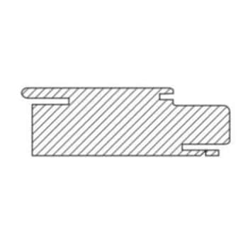 Traverso per stipiti Sandwich Quadra IDoor, dimensione 750x100 mm, finitura Bianco Matrix