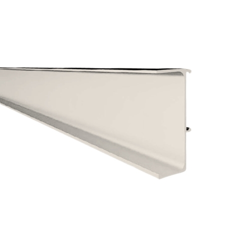 Profilo gola 80/G38 Volpato per mobile cucina, dimensioni 48,2x17 mm, asta 4200 mm, Alluminio finitura New Metal