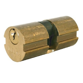 Cilindro tondo Welka per serratura, leva centrale, diametro 22 mm, lunghezza 54 mm (22+22 mm)