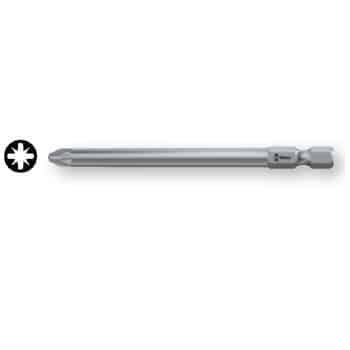Inserto a croce 855/4 Z Wera, con codolo esagonale da 1/4, per vite Pozidriv 2, lunghezza lama 110 mm