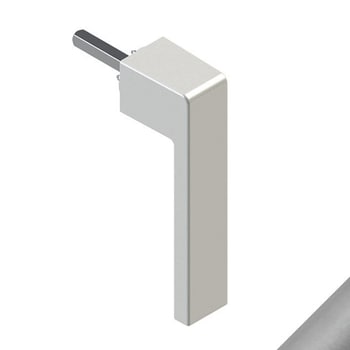 InCasa Bastone Per Tenda In Alluminio Satinato Grigio - 140 Cm, Kit Completo Con Supporti, 22 Scivoli E Finali