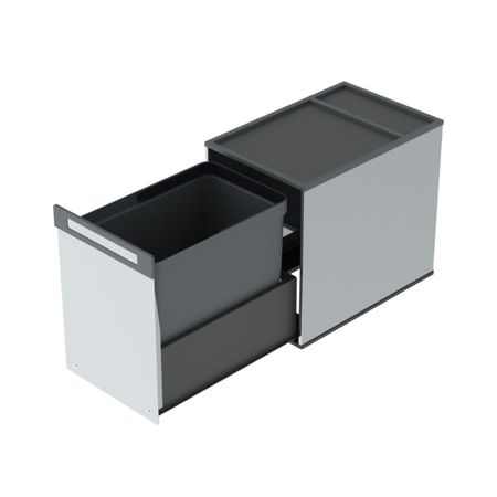 Portarifiuti box 1 tecnoinox per sottolavello cucina, base 300 mm