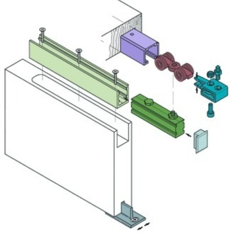 Sistema Scorrevole 0500 Koblenz 50-120 Kg.
